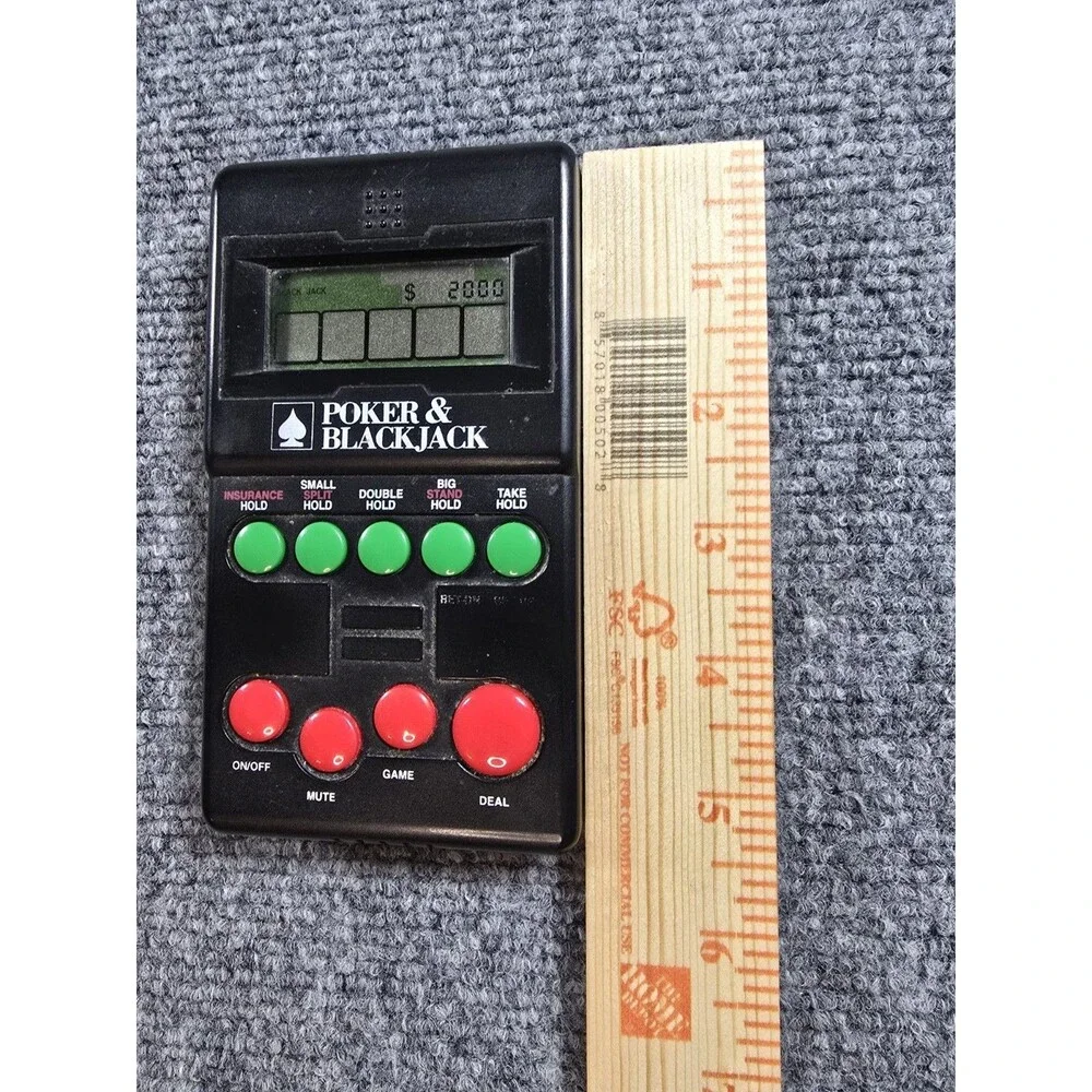 Vintage 1994 Diversified Poker Blackjack Handheld Video Game Tested Working